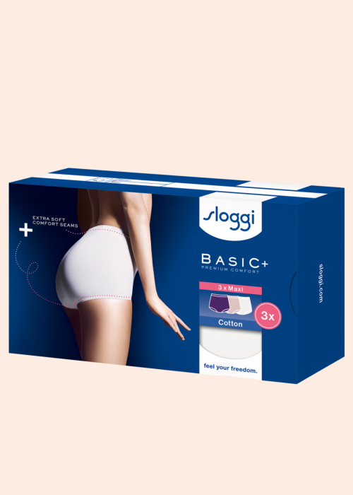 Sloggi aluspüksid 3 paari karbis Basic+ Maxi