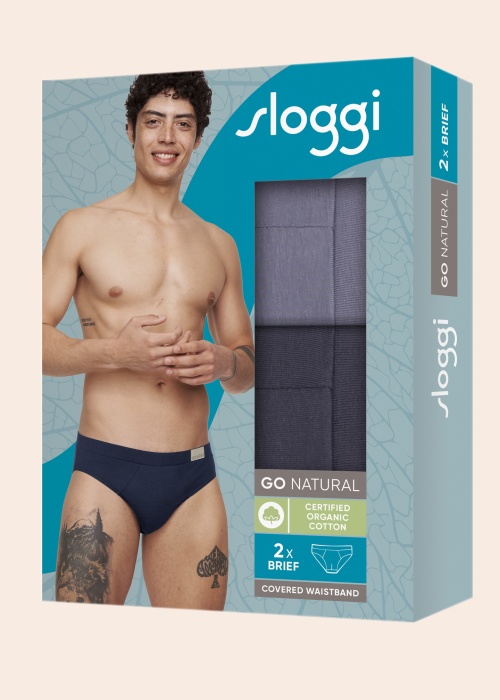 Трусики 2 пары в коробке Go Natural Sloggi