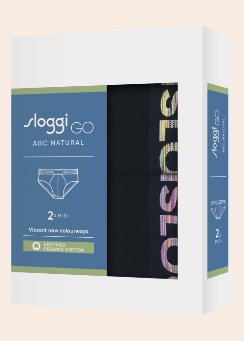 Трусики 2 пары в коробке Go Abc Natural Sloggi
