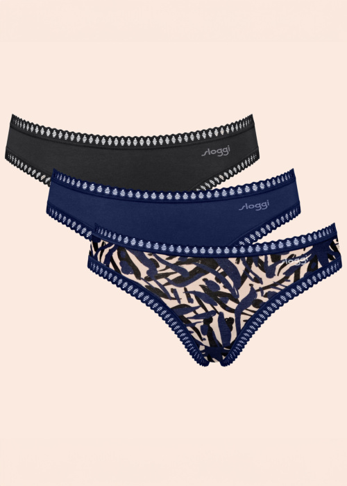 Трусики 3 пары в коробке Go Crush Hipster Sloggi