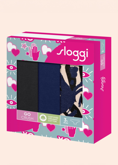 Трусики 3 пары в коробке Go Crush Mini Sloggi