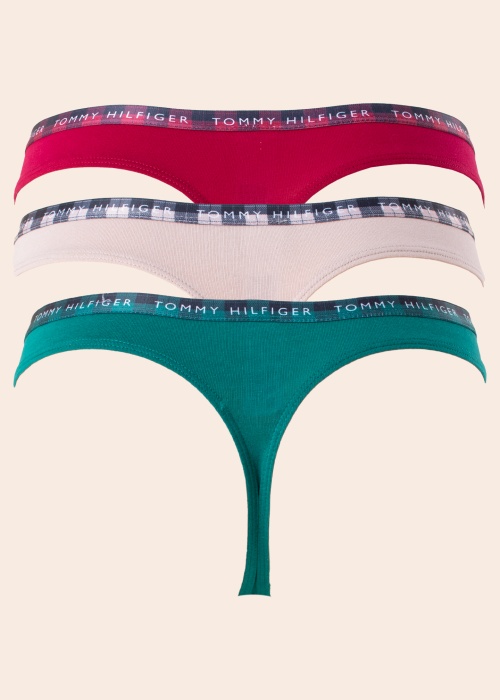 Стринги 3 пары в коробке Tommy Hilfiger