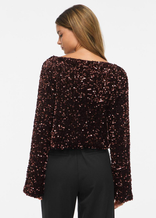 Vila pluus Faith Boat Neck Sequin