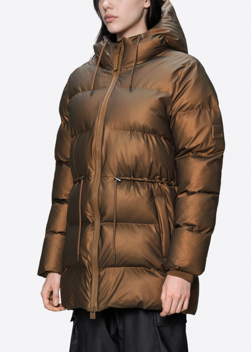 Rains tepitud talvejope Alta Long Puffer String W3T4