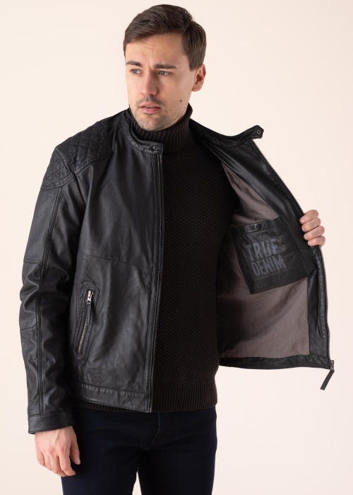 Кожаная куртка Mustang