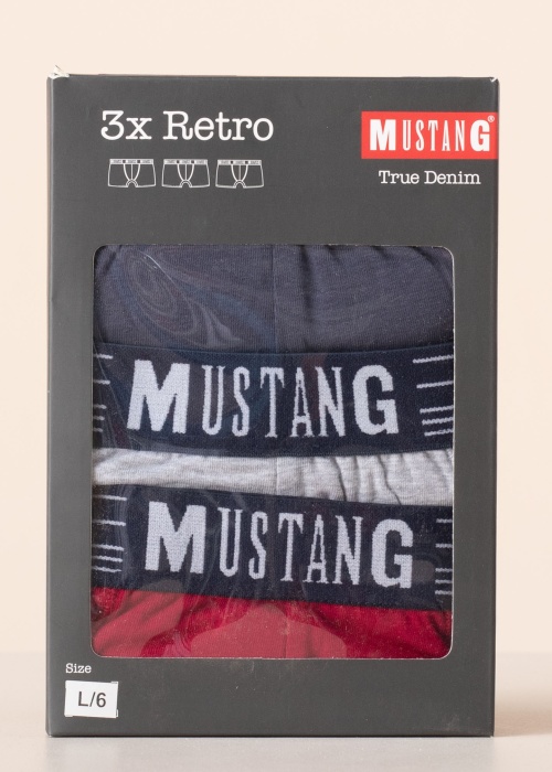 Боксеры 3 пары Tyler Sport в коробке Mustang