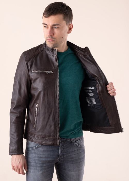 Кожаная куртка Harvey Rockandblue
