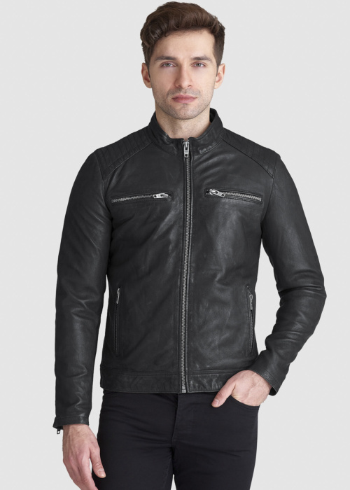 Кожаная куртка Harvey Rockandblue