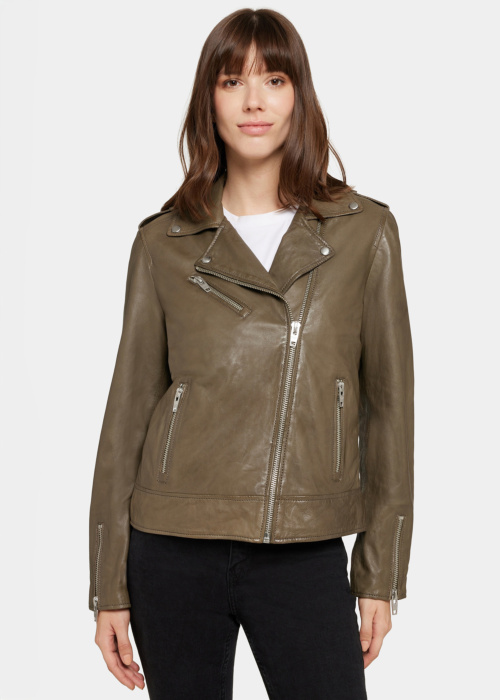 Кожаная куртка Yaya Rockandblue