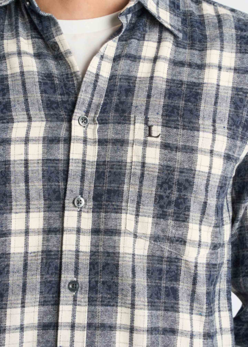 Lindbergh triiksärk Overdyed Checked