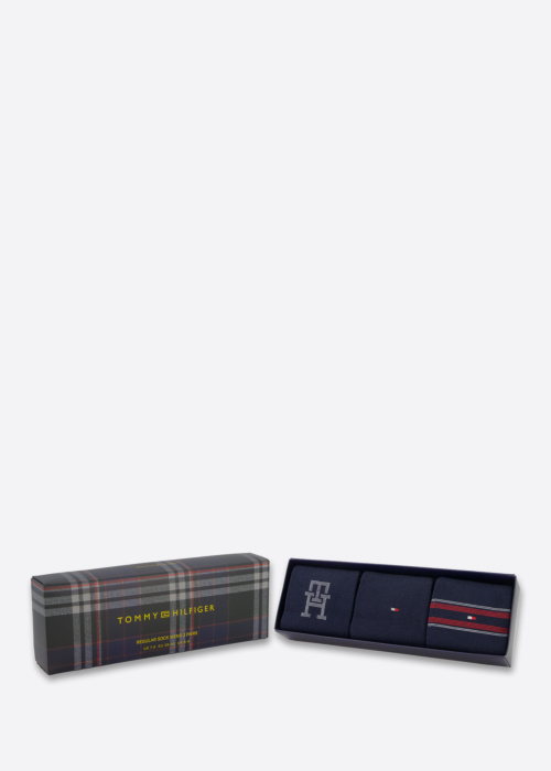 Tommy Hilfiger sokid Monogram Stripe 3 Pack kinkekarbis