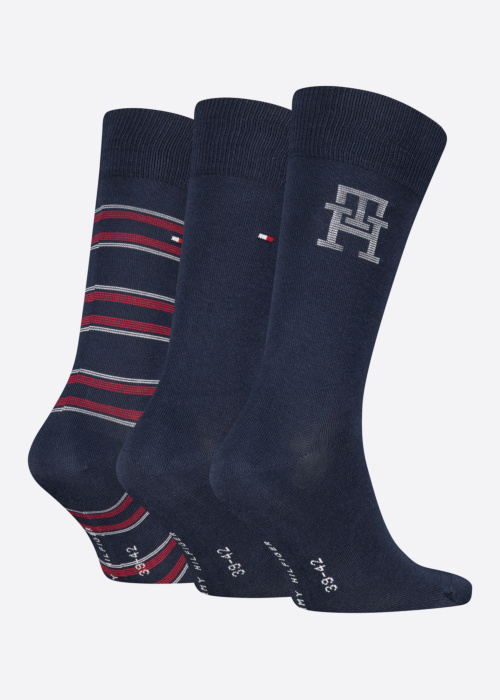 Tommy Hilfiger sokid Monogram Stripe 3 Pack kinkekarbis