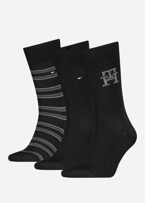 Tommy Hilfiger sokid Monogram Stripe 3 Pack kinkekarbis