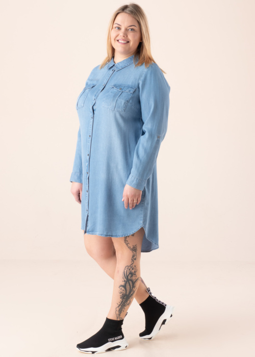 Джинсовое платье Sigga Ls Short Dress Mix Ga Cur Vero Moda Curve