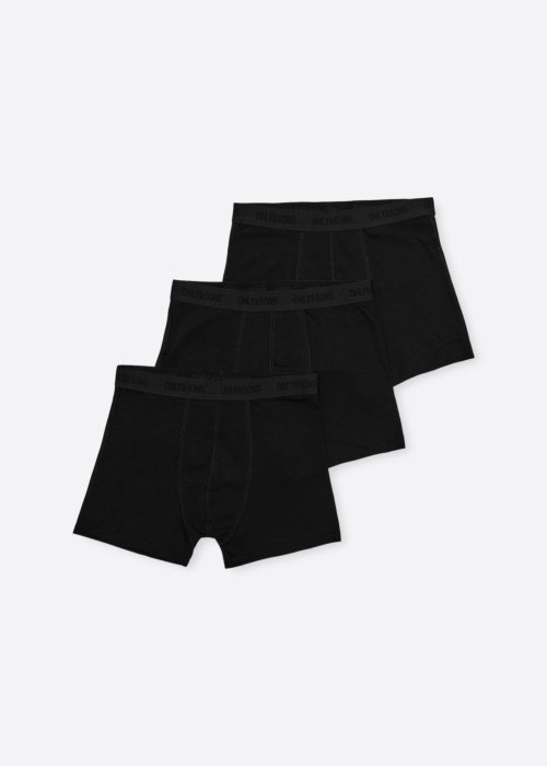 Боксеры Fitz Solid Black Boxer 3pk. Acc Only & Sons