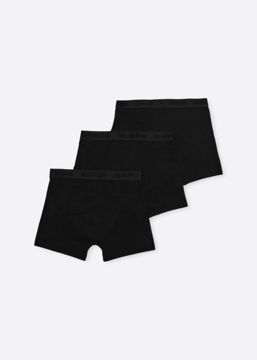 Боксеры Fitz Solid Black Boxer 3pk. Acc Only & Sons