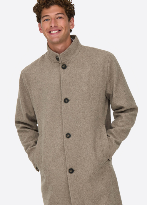 Only & Sons kevad-sügismantel Charles Wool