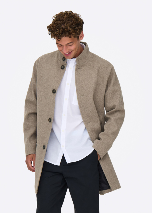 Only & Sons kevad-sügismantel Charles Wool