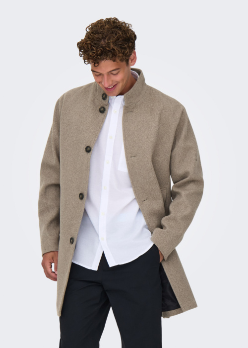 Only & Sons kevad-sügismantel Charles Wool
