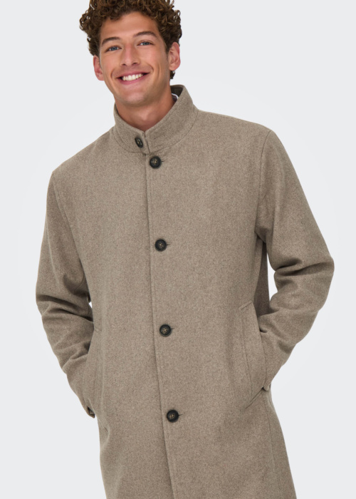 Only & Sons kevad-sügismantel Charles Wool