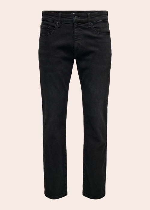 Джинсы Weft Regular Black 8638 Mat Dnm Only & Sons
