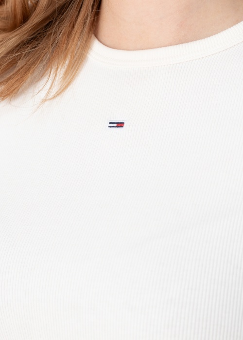 Tommy Jeans T-särk Tjw Slim Essential Rib Ls