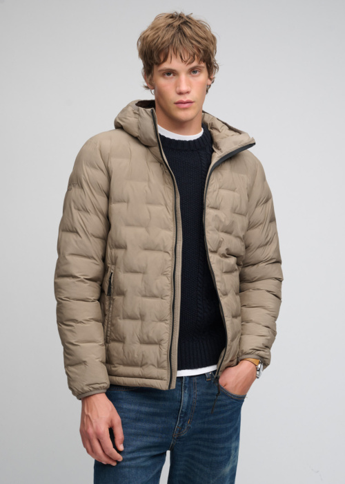 Стёганая демисезонная куртка Hooded Heat Weld Padded SuperDry