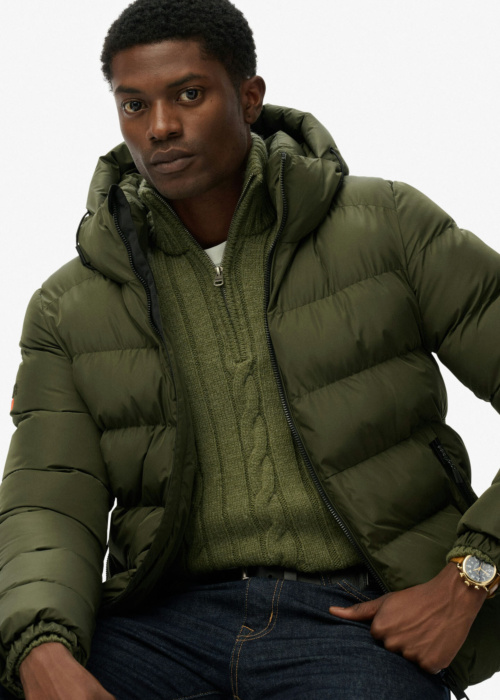 Стёганая зимняя куртка SuperDry