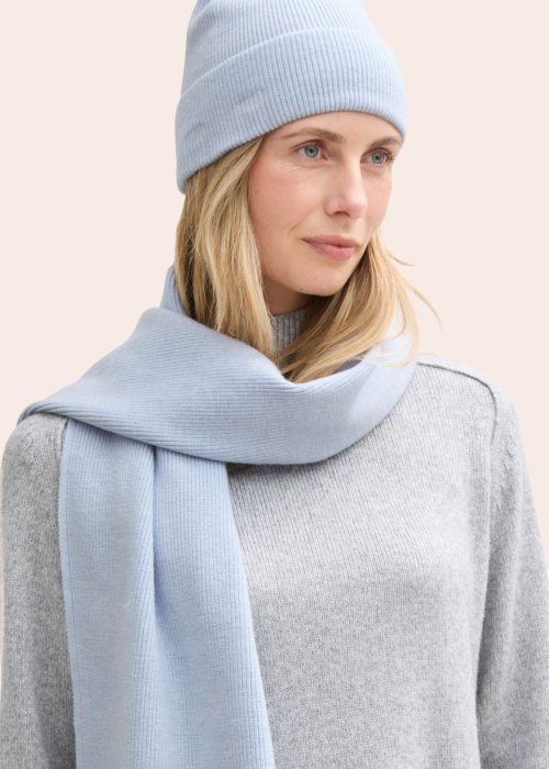 Комплект зимней шапки и шарфа в подарочной коробке Tom Tailor