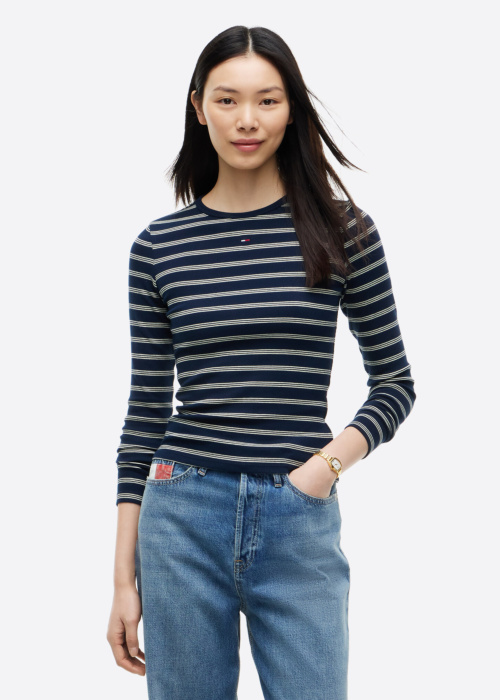 Tommy Jeans T-särk Slim Essential Rib