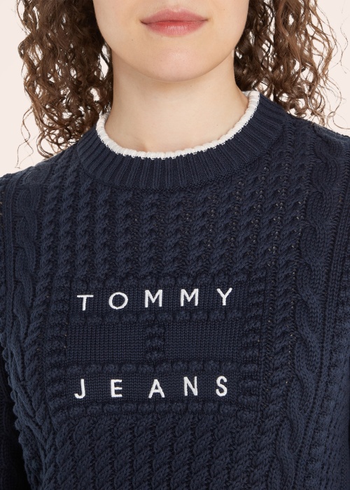 Свитер Tjw Bubble Cable Flag Crew Tommy Jeans