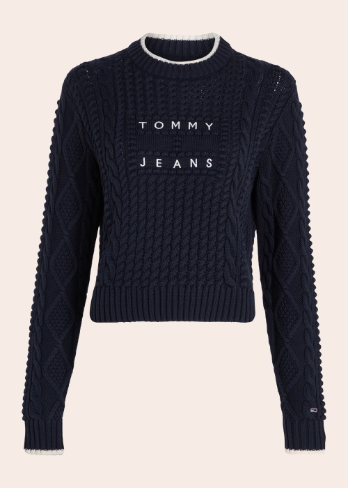 Свитер Tjw Bubble Cable Flag Crew Tommy Jeans