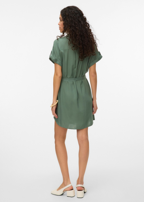 Рубашка-платье Bumpy Ss Short Shirt Dress Wvn Vero Moda