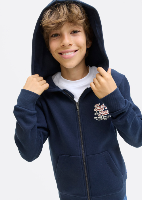 Кофта логотип Sweat Ziphood 2col Jnr Jack & Jones