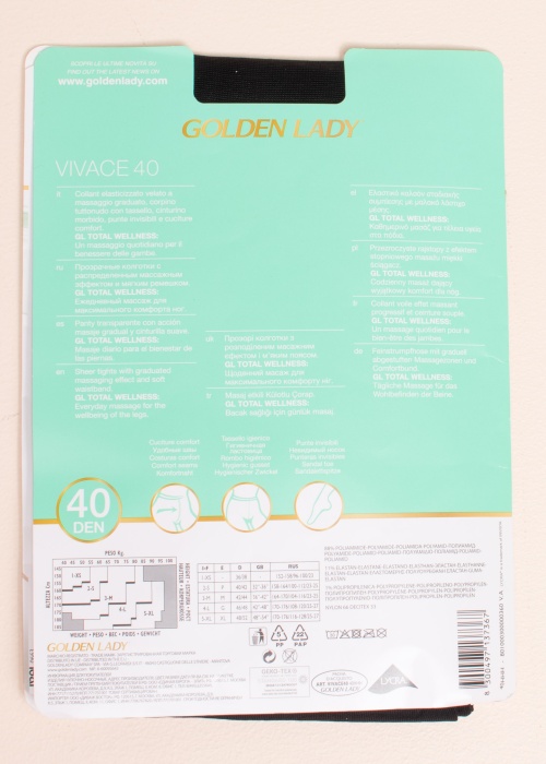 Колготки Vivace 40 den Golden Lady