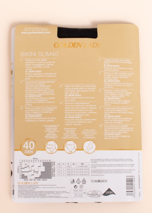 Golden Lady sukkpüksid Bikini Slim 40 den