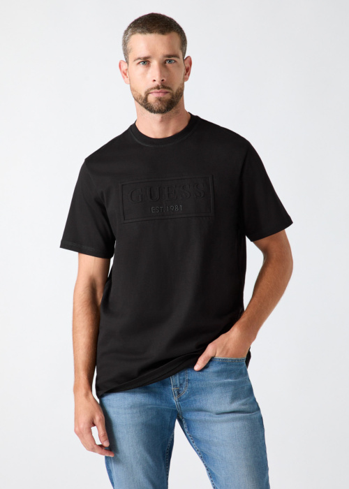 Guess T-särk Box Logo Embossed
