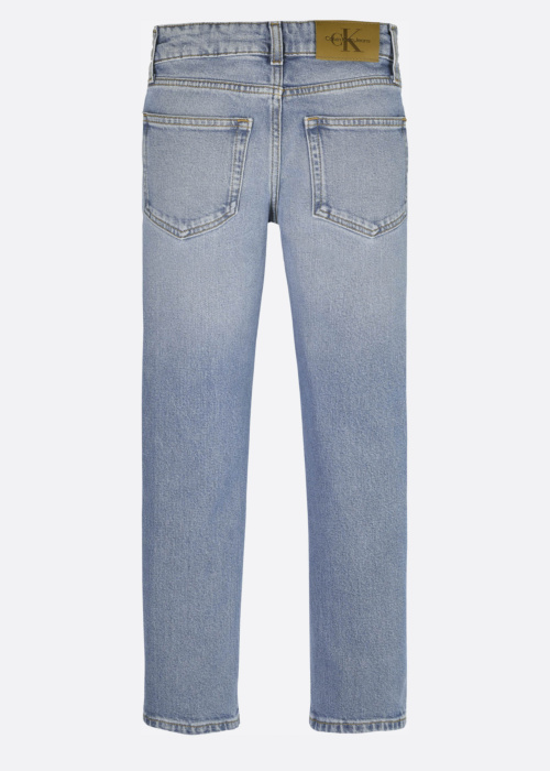 Calvin Klein teksapüksid Straight Cloudy Blue