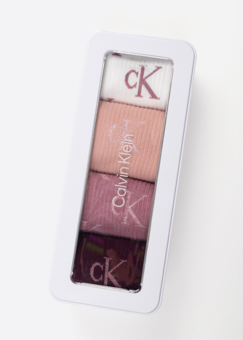 Calvin Klein kinkekarbis sokid Lurex Aop 4 paari