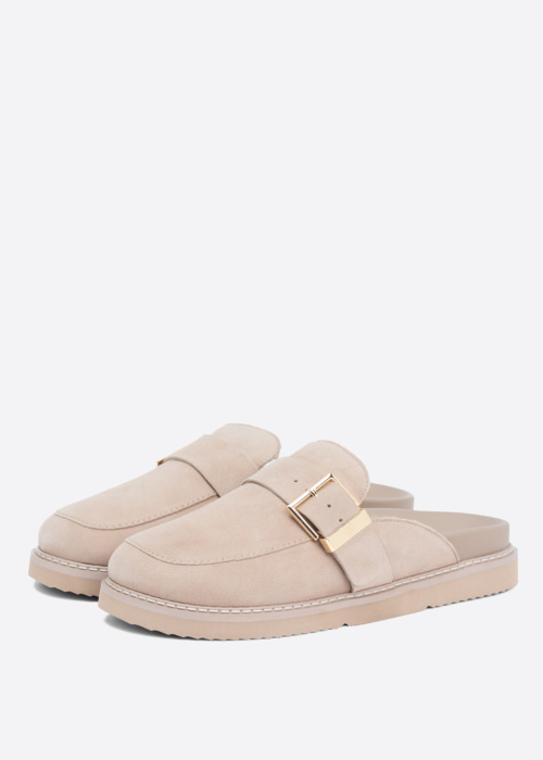 Tommy Hilfiger sandaalid Buckle Fur Suede Mule