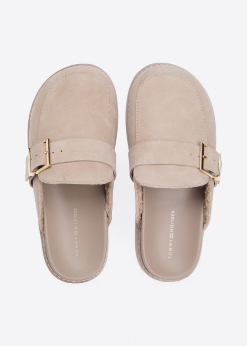 Tommy Hilfiger sandaalid Buckle Fur Suede Mule