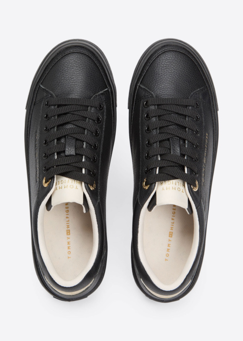 Тенниски Platform Sneaker Tumbled Ltr Tommy Hilfiger