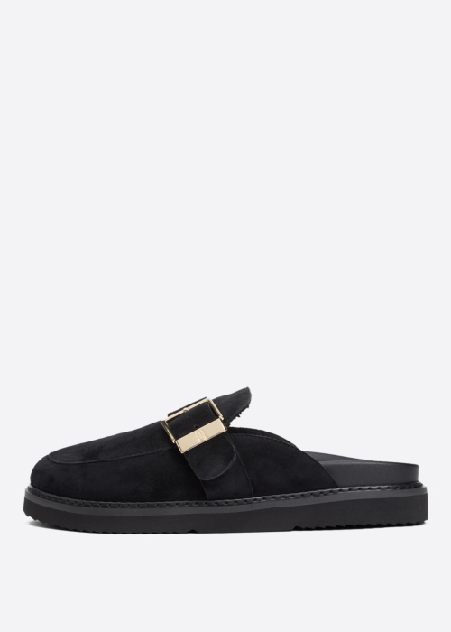 Сандалии Buckle Fur Suede Mule Tommy Hilfiger