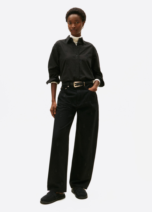 Сандалии Buckle Fur Suede Mule Tommy Hilfiger