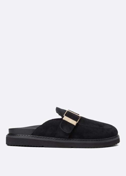 Сандалии Buckle Fur Suede Mule Tommy Hilfiger