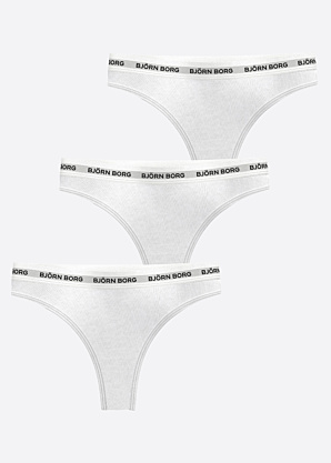 Стринги логотип 3 пары Björn Borg