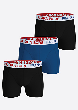 Björn Borg bokserid cotton stretch France 3pack
