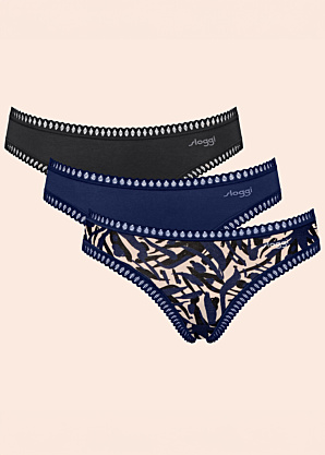 Трусики 3 пары в коробке Go Crush Hipster Sloggi