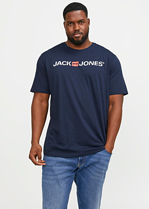 Футболка Corp логотип Jack & Jones Plus