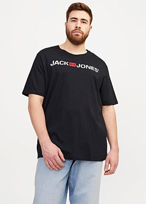 Футболка Corp логотип Jack & Jones Plus